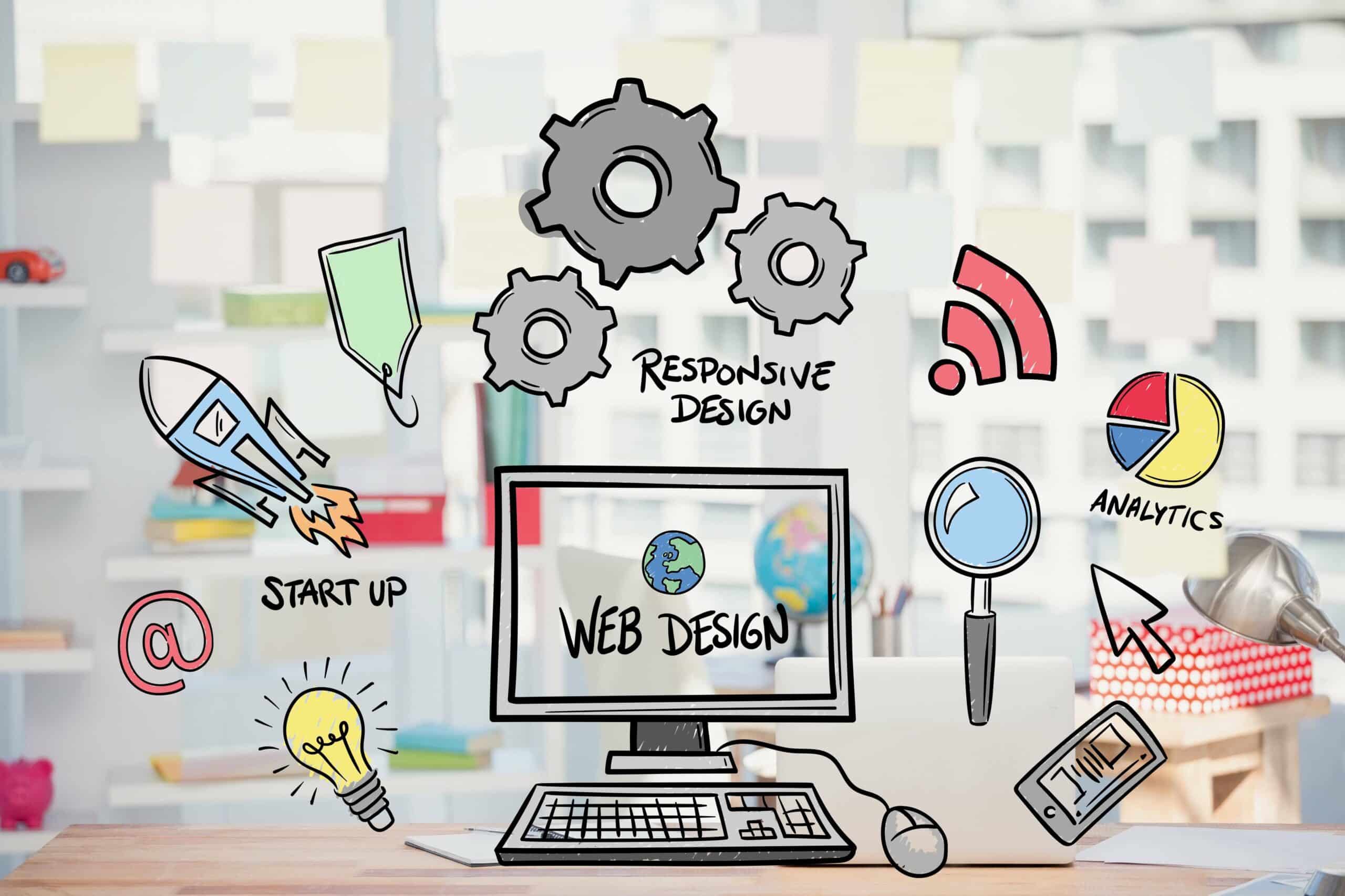 web design concept with drawings 2 1 scaled