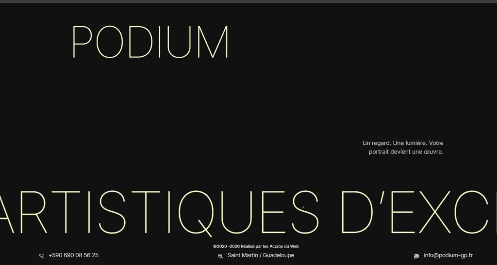 Capture d'écran du site Podium-gp.fr guadeloupe